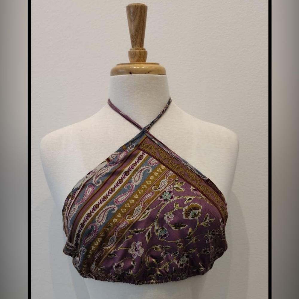 Olivaceous Boho Crop Top